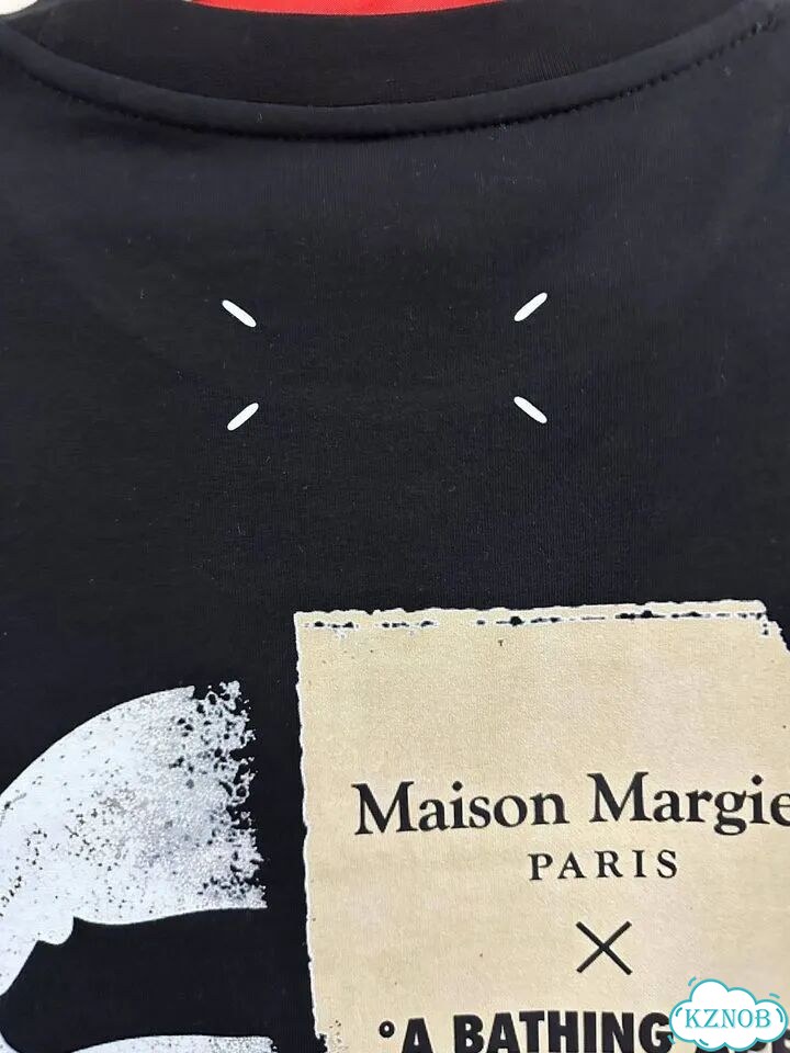 Футболка Bape x Maison Margiela черная фото 5