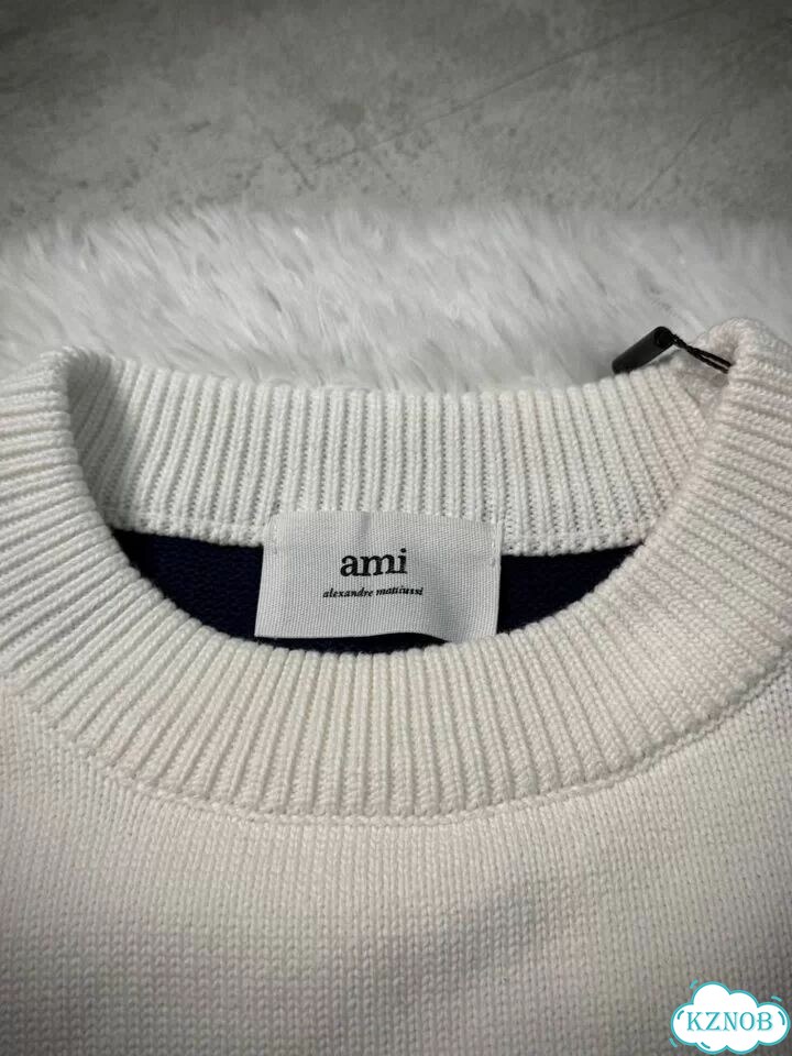 Свитер Ami, белый фото 4