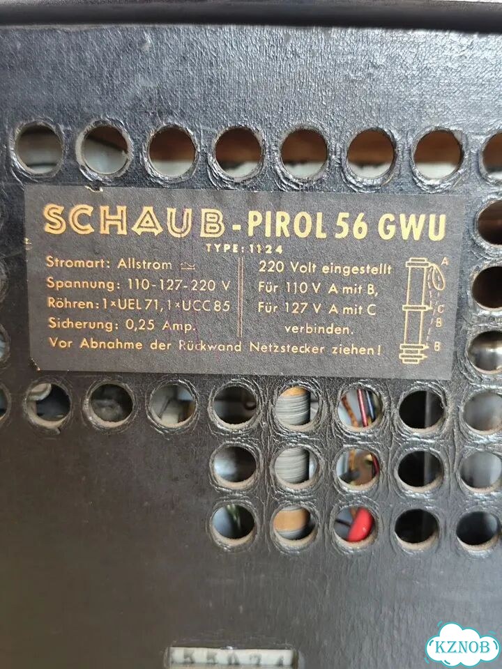 Радиоприемник Schaub Pirol 1124 56. Германия,1955г фото 7