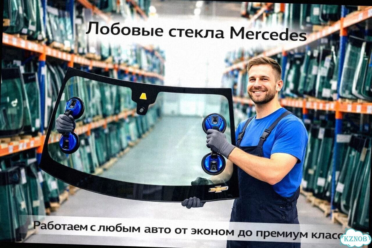 Лобовое стекло mercedes MB100 фото 4