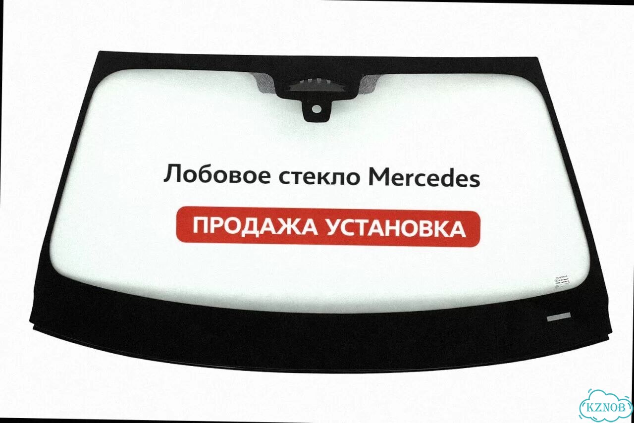 Лобовое стекло mercedes L406-L608 65-86 высокий (188x79) фото 3