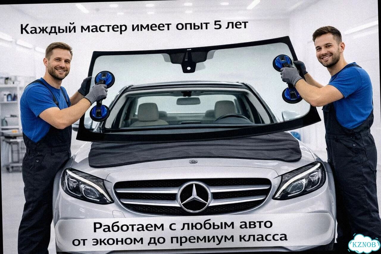 Лобовое стекло mercedes L309-L613 фото 3