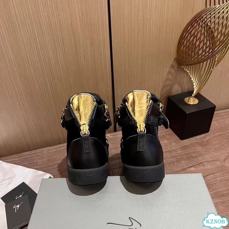 Кеды Guizeppe Zanotti high черные фото 6