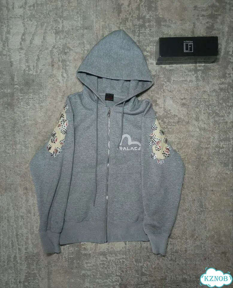 Зип худи evisu gray фото 3