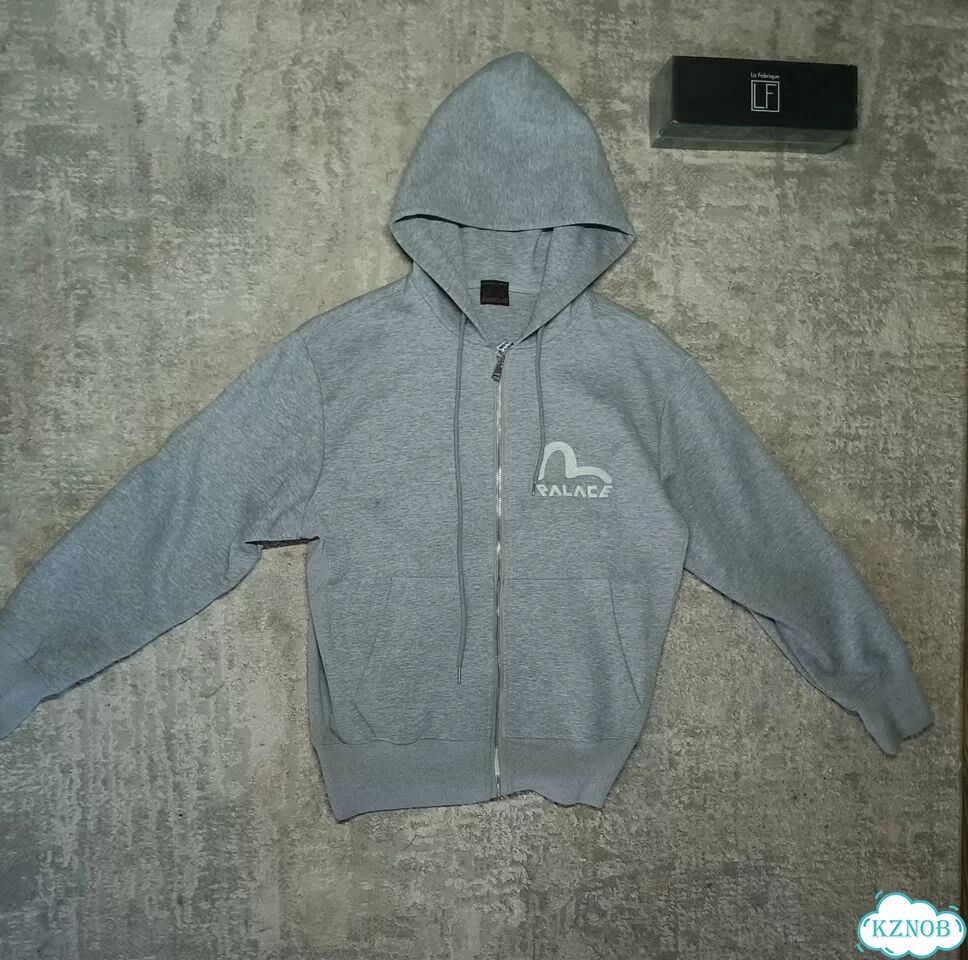 Зип худи evisu gray фото 4