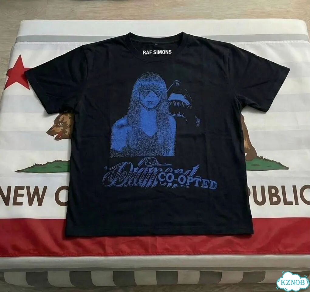Футболка Raf Simons restricted blue новинка фото 2