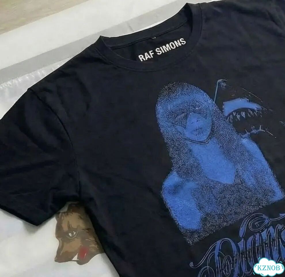 Футболка Raf Simons restricted blue новинка фото 8