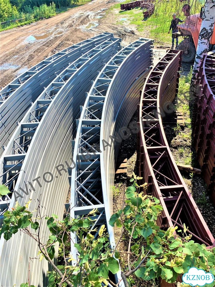 Каркас ангара 1377 м²/арки арочного ангара фото 4