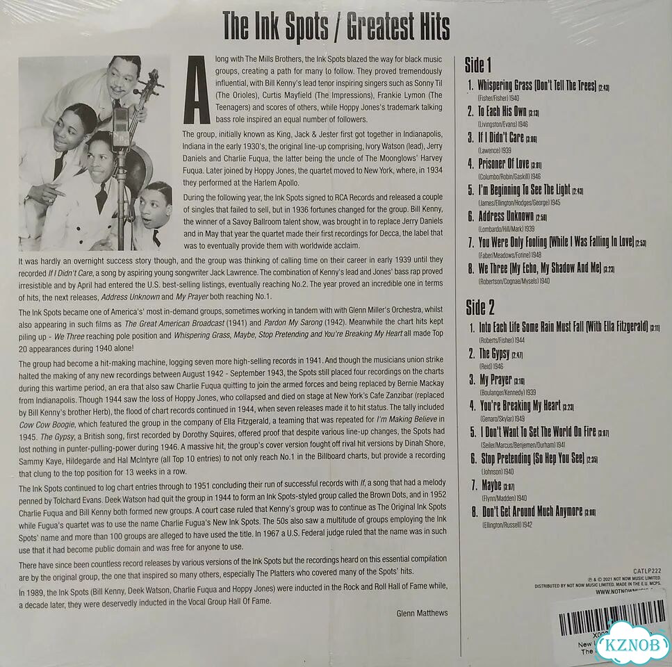 Винил The Ink Spots – Greatest Hits (LP) фото 4