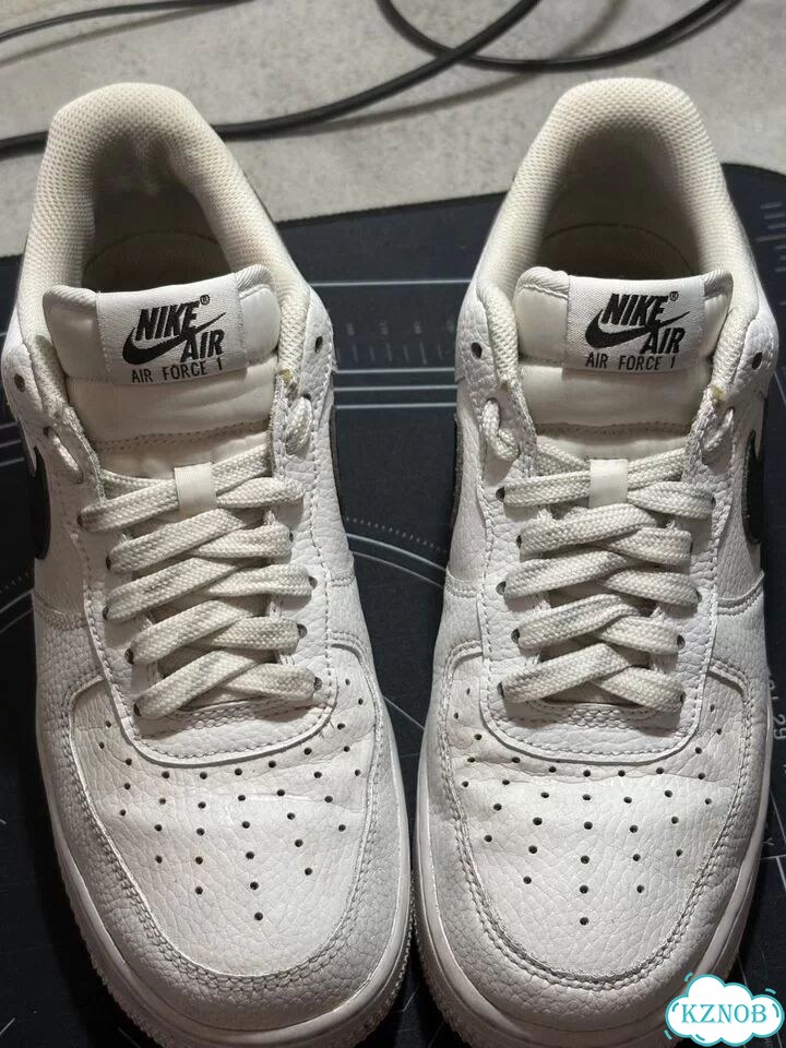 Nike af1 white/black фото 1