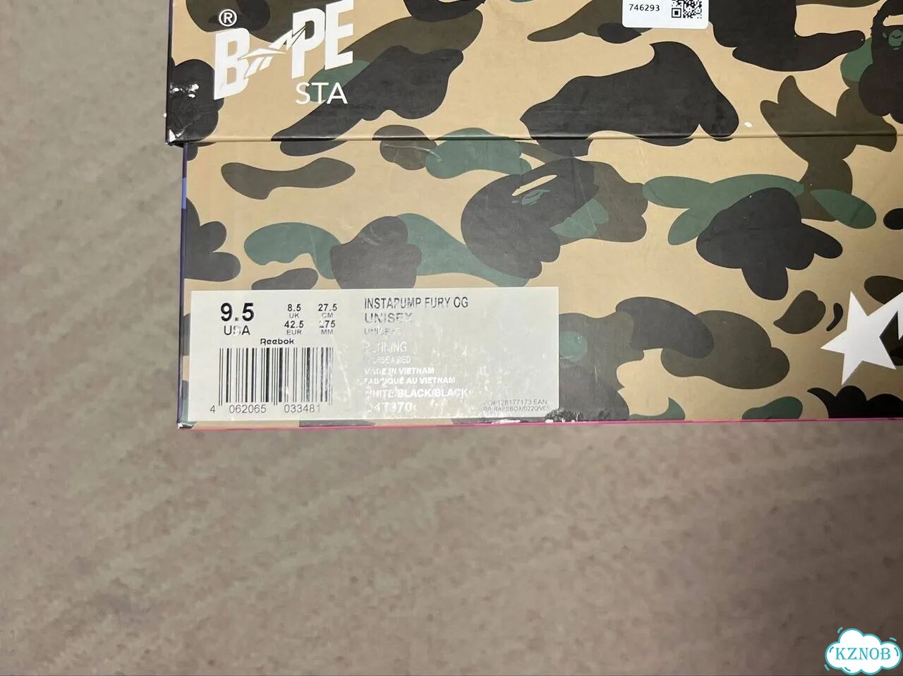 Reebok instapump x bape fury фото 7