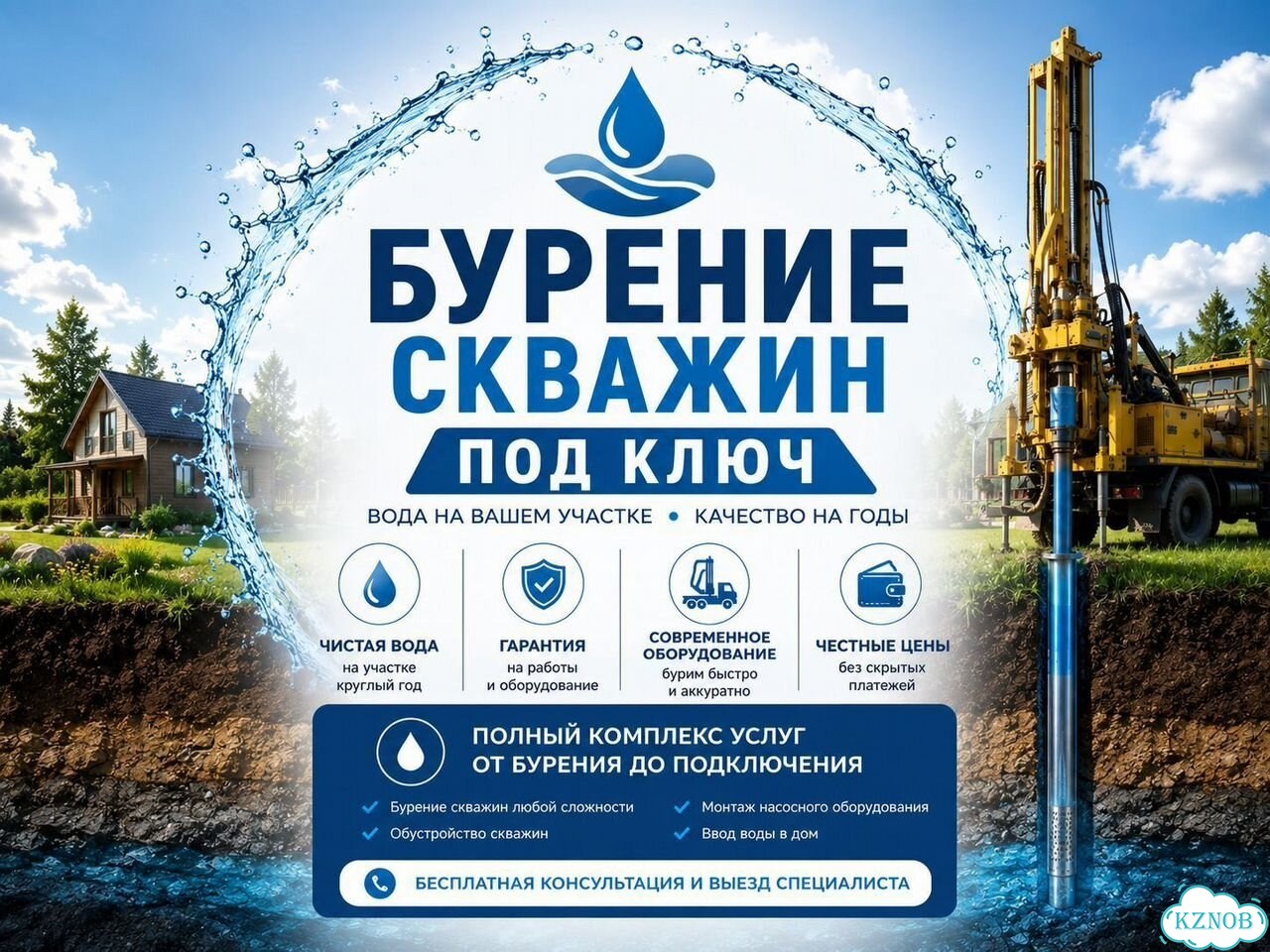 Бурение скважин на воду под ключ фото 1