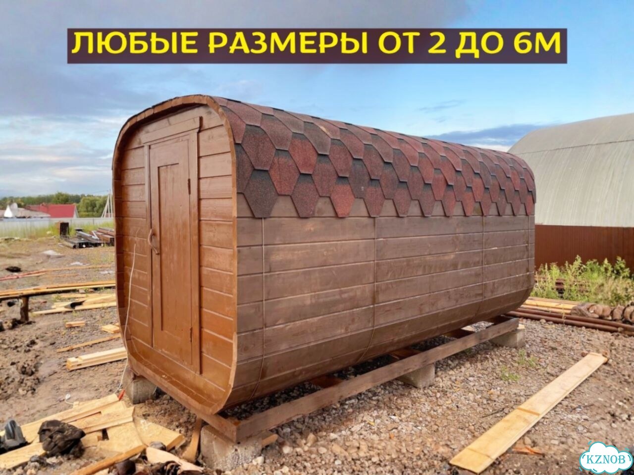 Баня бочка под ключ фото 5