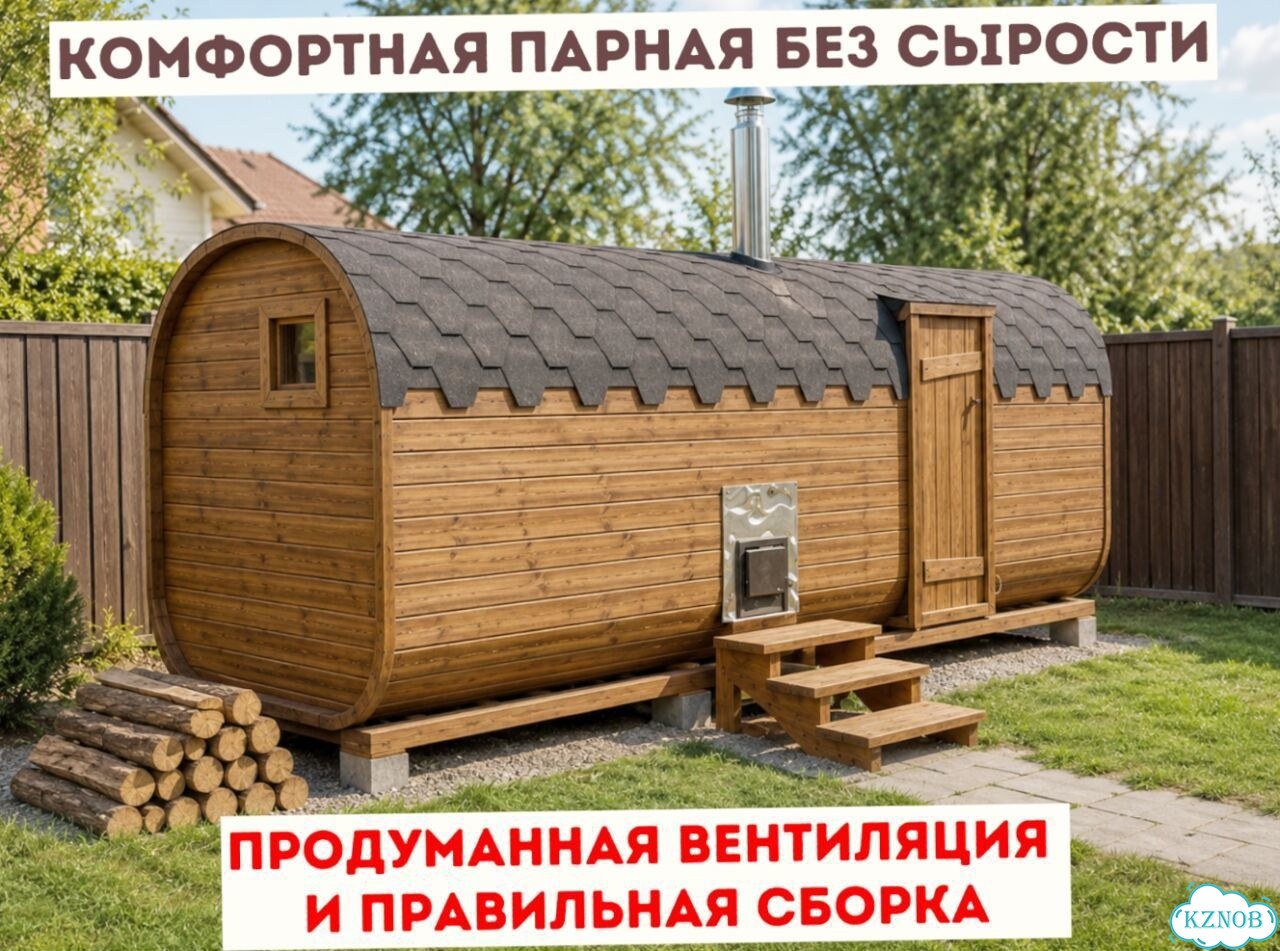 Баня-бочка от производителя фото 3