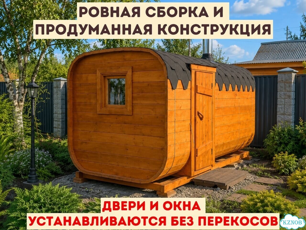 Баня-бочка от производителя фото 2
