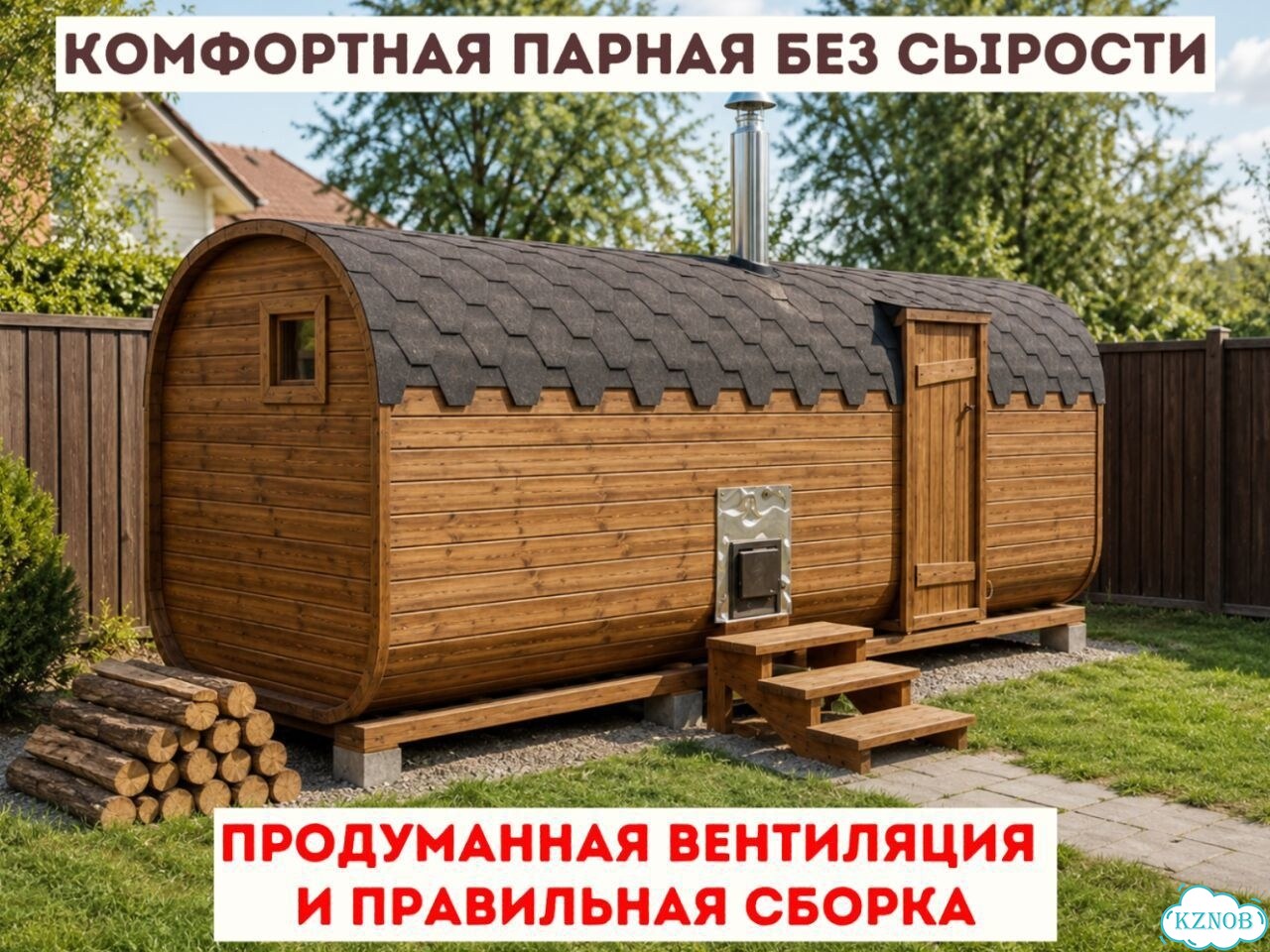 Баня-бочка от производителя фото 3