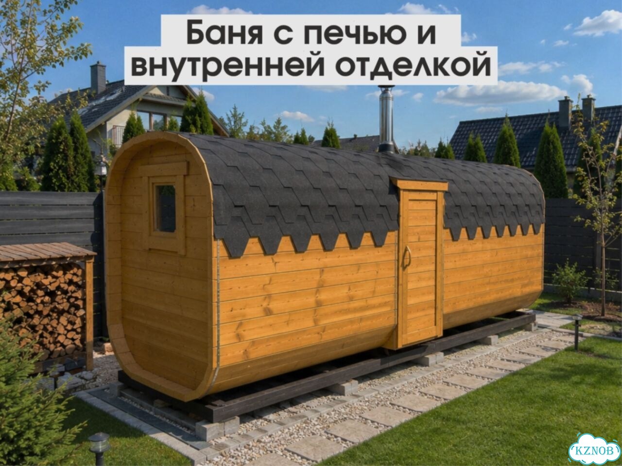 Баня бочка под ключ фото 5