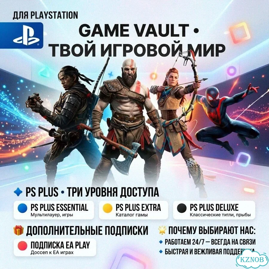 Подписка PS Plus + doom Eternal фото 1