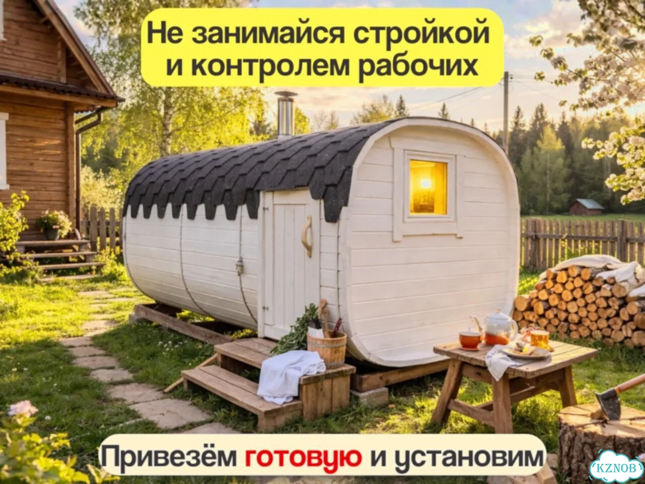 Бани-бочки с доставкой фото 2