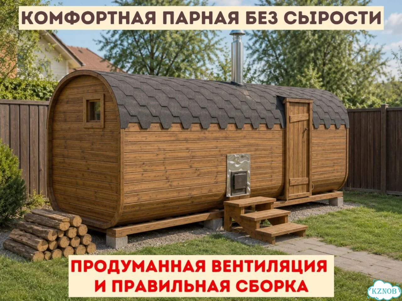 Баня-бочка квадро в наличии фото 3