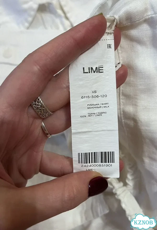 Льняная рубашка Lime фото 3