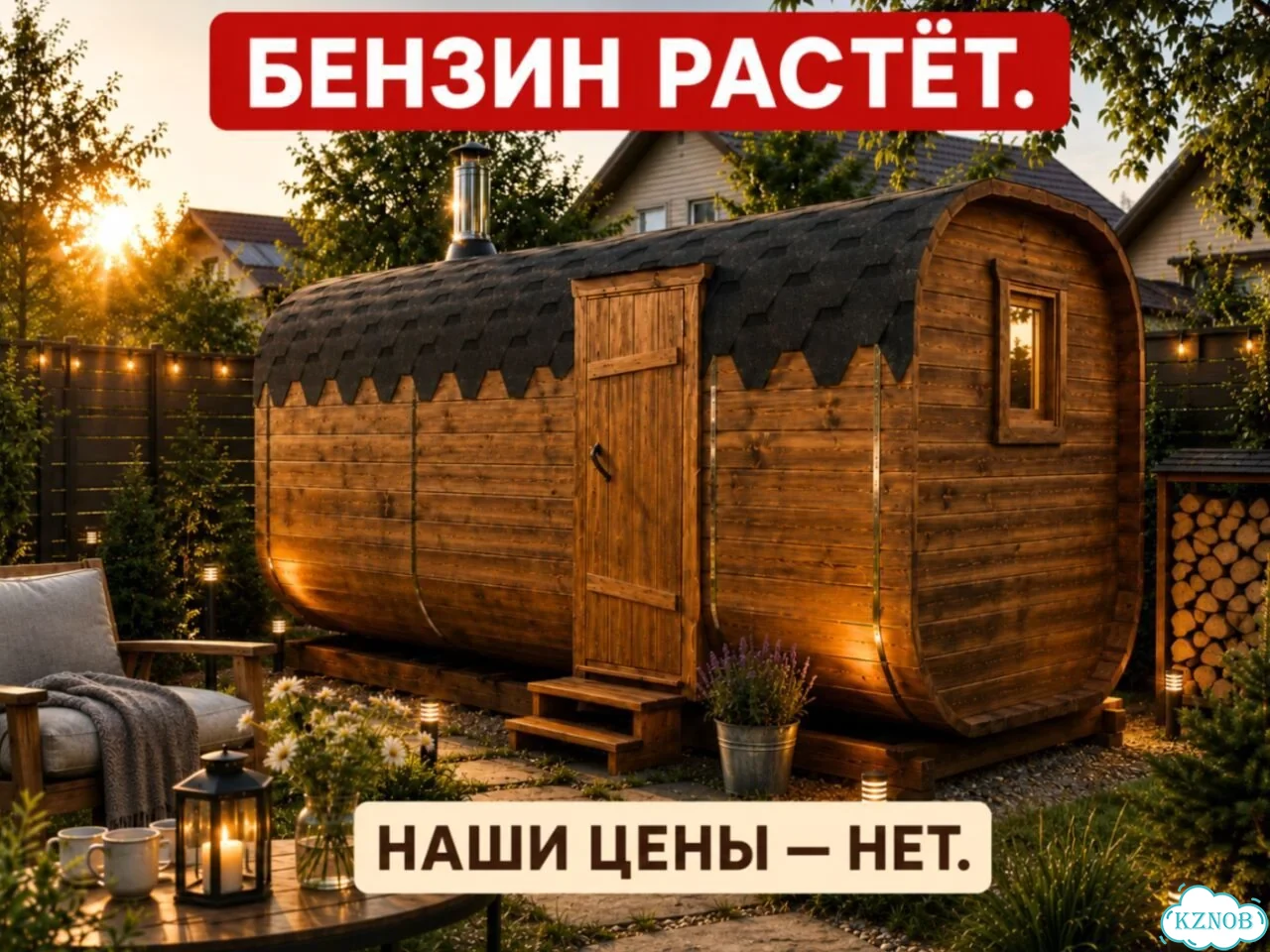 Баня-бочка от производителя фото 1