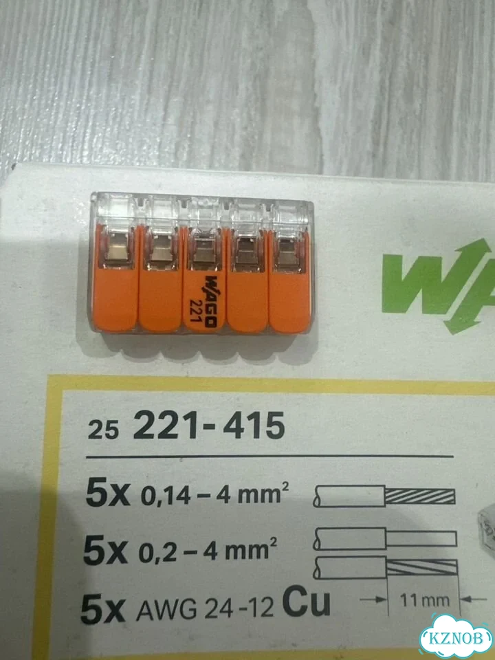 Клемма Wago 221-415 фото 2