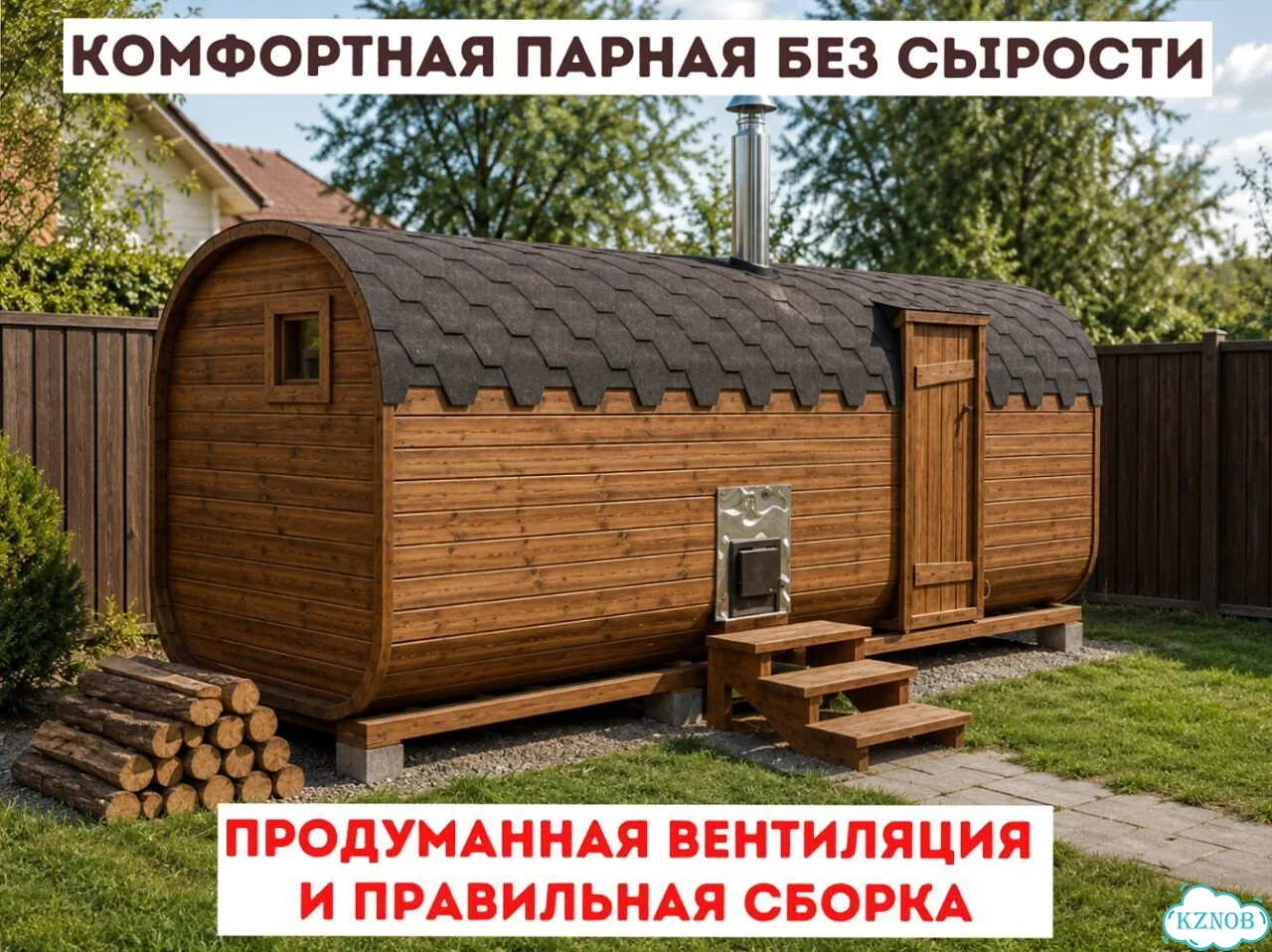 Баня-бочка квадро в наличии фото 3