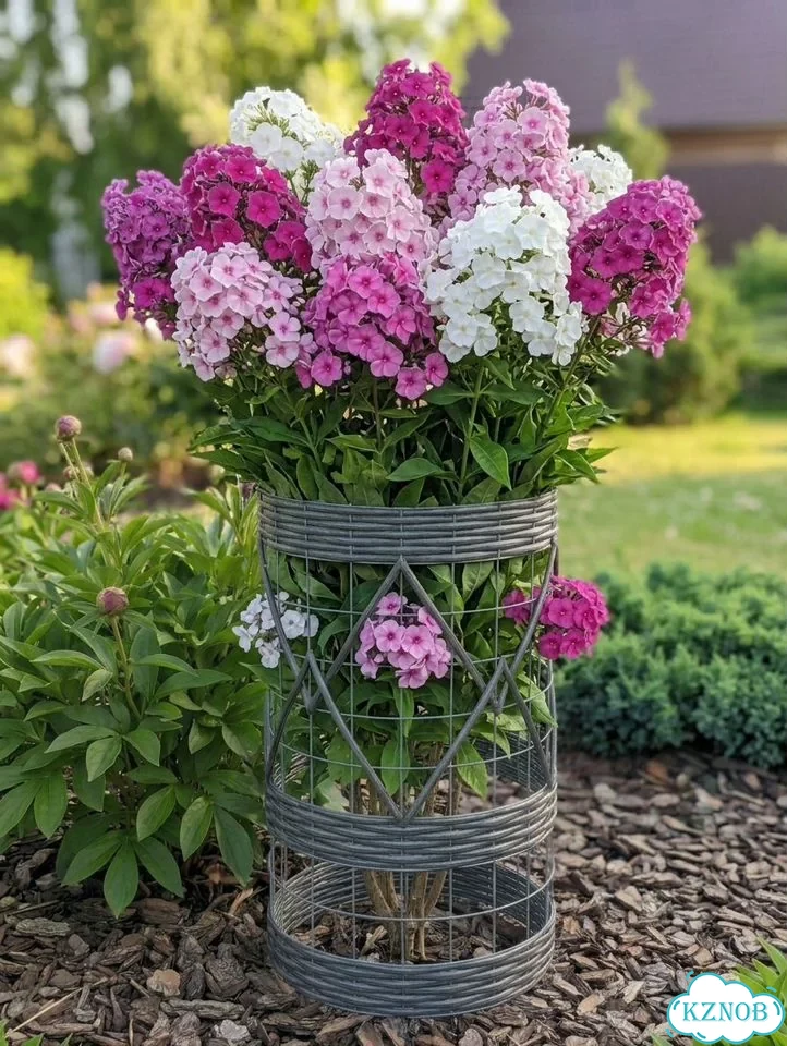 Кустодержатель из ротанга, опора для цветов фото 2