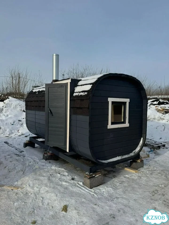 Баня бочка квадро 3,5 м фото 5
