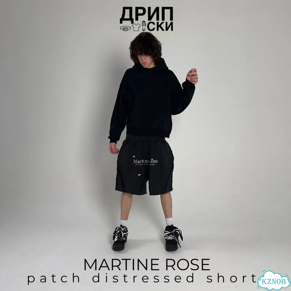 Шорты Martine Rose Patch Distressed Мартинроуз фото 1