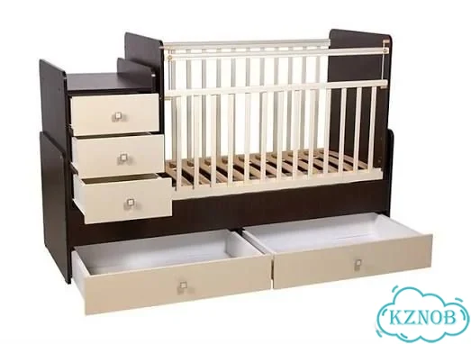 Детская кроватка с маятником и комодом фото 1