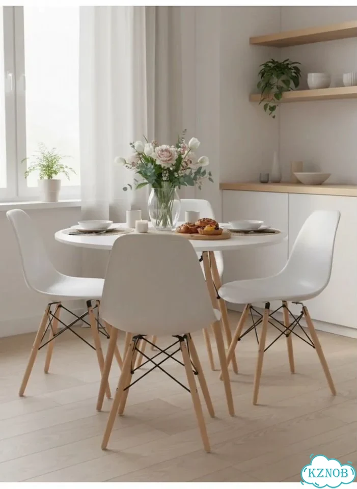 Стул для кухни Eames DSW Style 4 шт белые фото 1