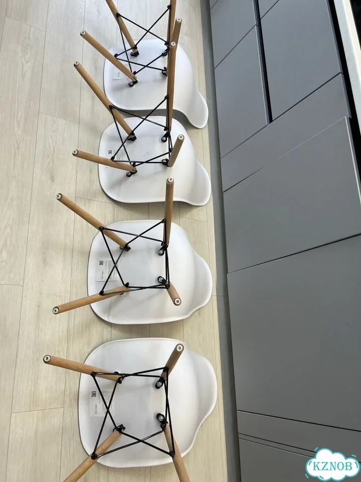 Стул для кухни Eames DSW Style 4 шт белые фото 6