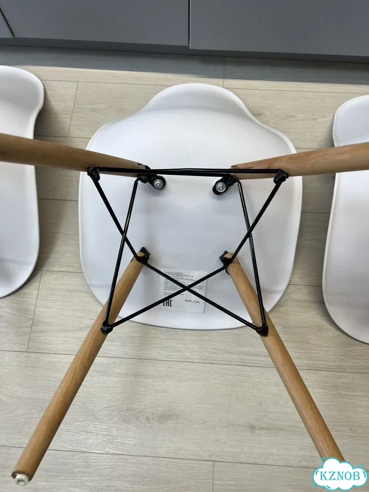 Стул для кухни Eames DSW Style 4 шт белые фото 8