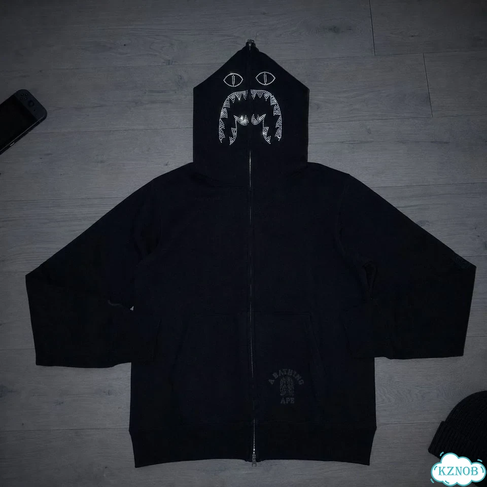 Зип-худи Bape x Swarowski со стразами фото 1