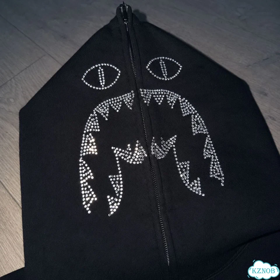 Зип-худи Bape x Swarowski со стразами фото 4