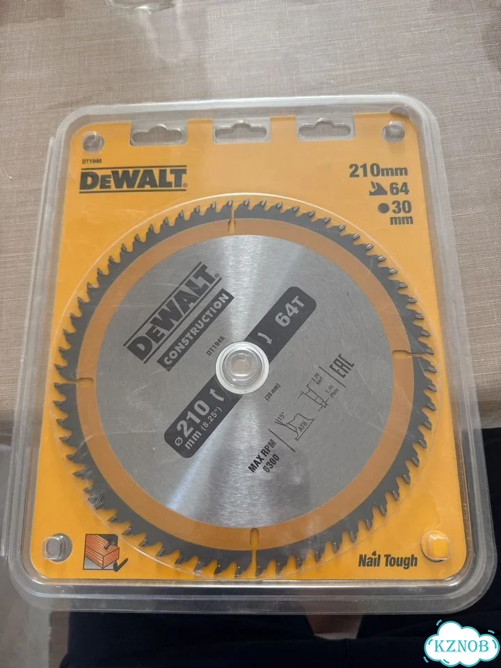 Диск для торцовочной пилы Dewalt 210*30 64 зуба фото 1