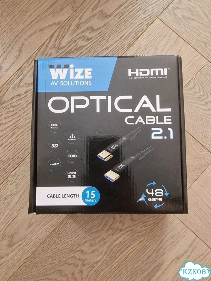 Кабель hdmi оптический 2.1, 15 метров фото 1