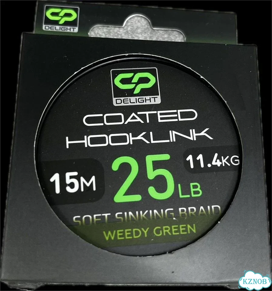 Carp PRO Поводковый материал в оболочке Delight Sinking Hooklink зеленый 25lb 15м фото 1