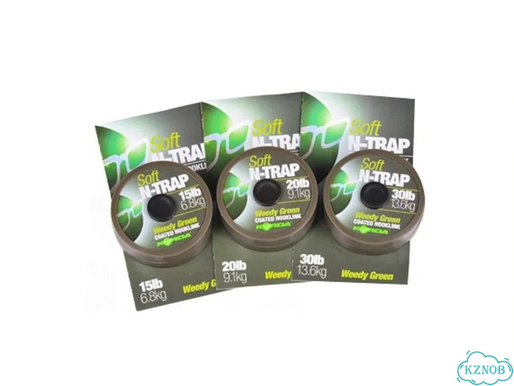 Поводковый материал Korda N-Trap Soft Weedy Green 30lb 20 м фото 1