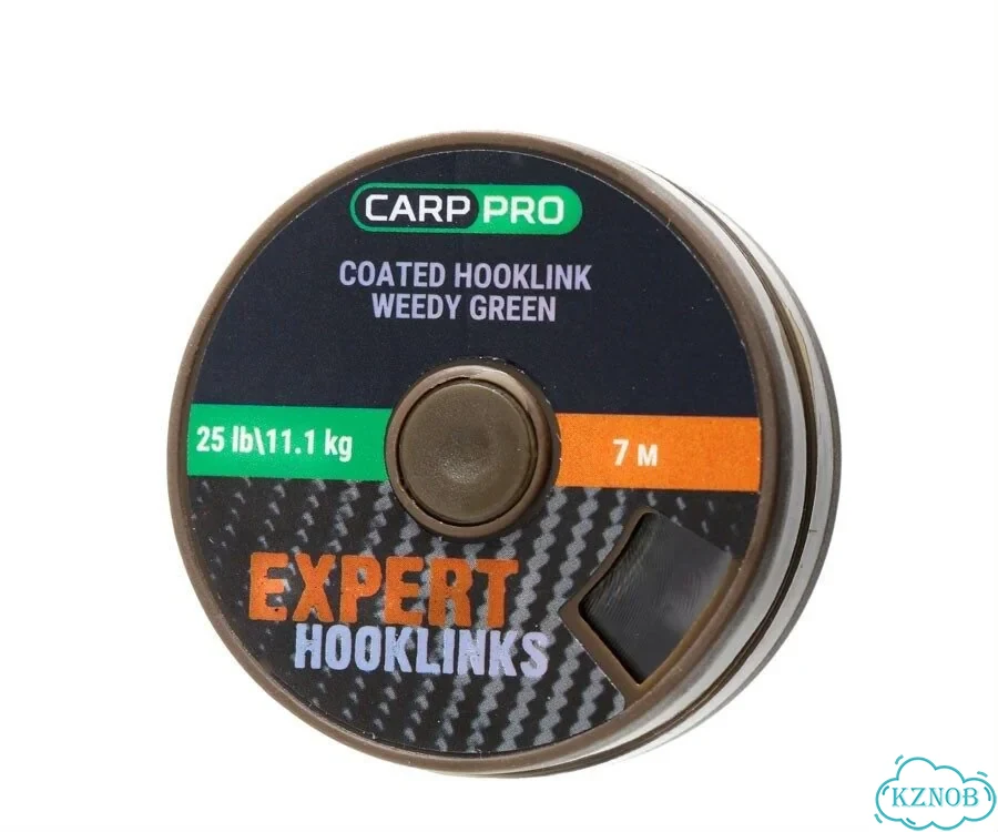 Поводковый материал в оплётке Carp Pro 25lb 7м зелёный фото 1