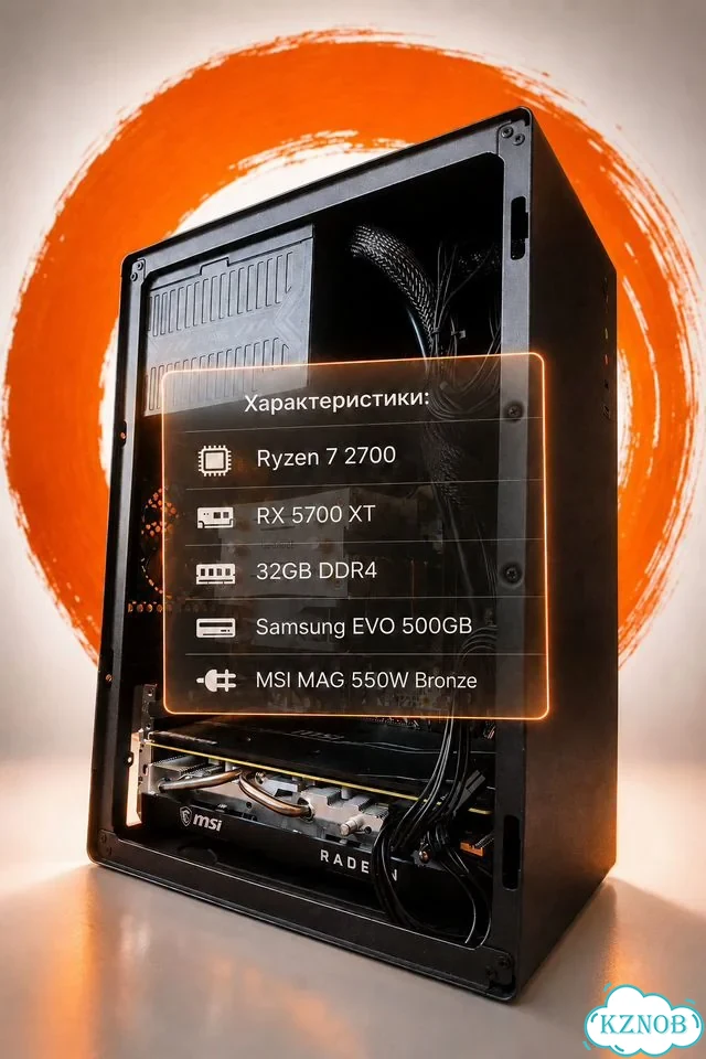 Пк (Ryzen 2700/RX 5700 XT/32GB/500GB) фото 1
