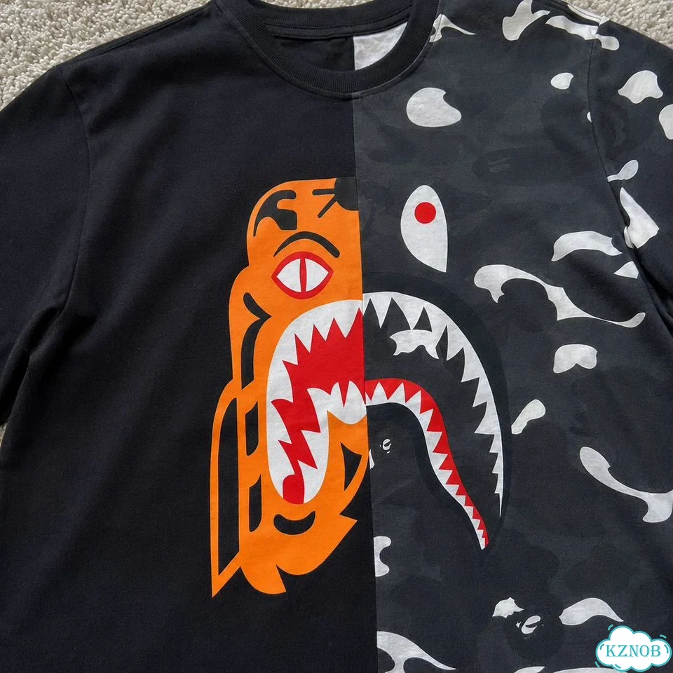 A Bathing Ape футболка Shark Tiger Camo фото 3