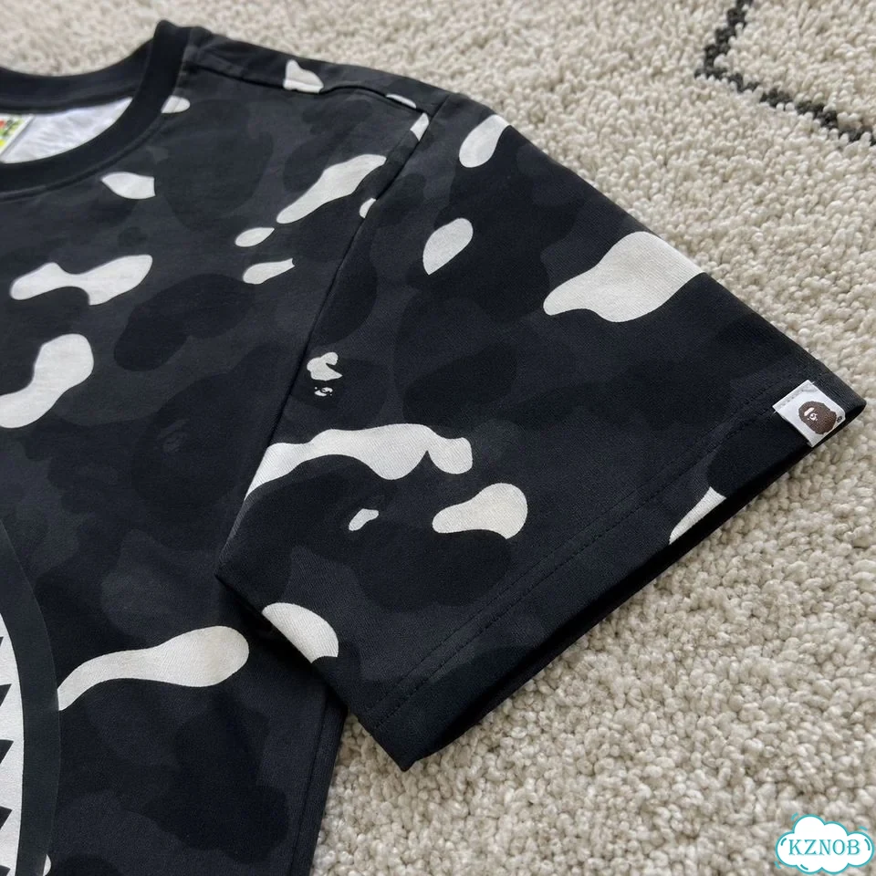 A Bathing Ape футболка Shark Tiger Camo фото 5