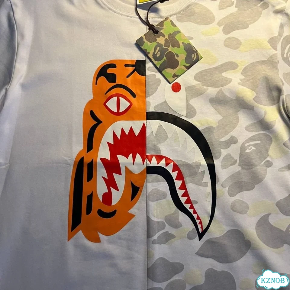 Футболка Bape x Tiger белая фото 5