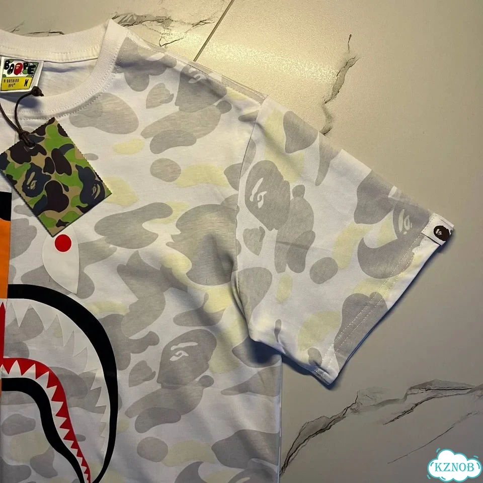 Белая футболка Bape x Tiger хлопок фото 4