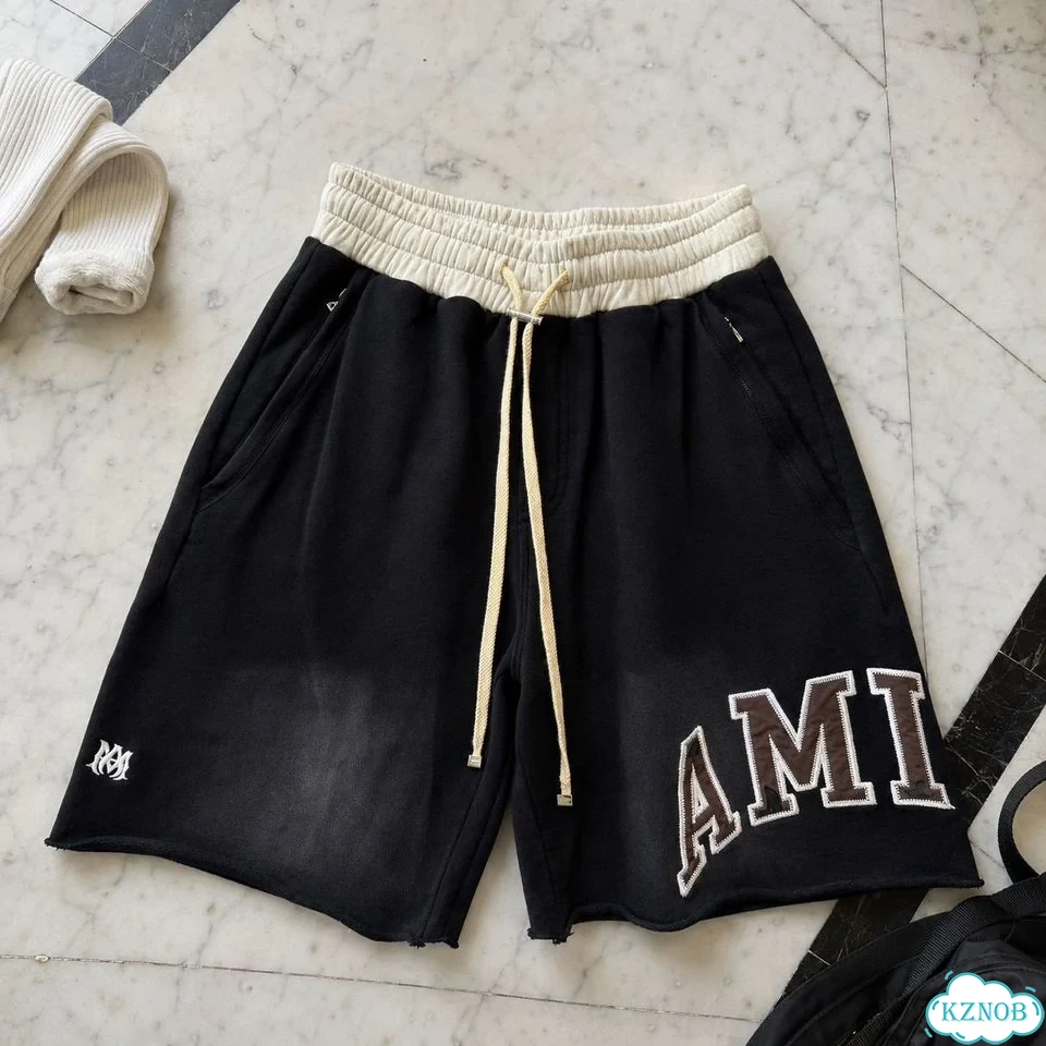 Amiri мужские шорты чёрные фото 1