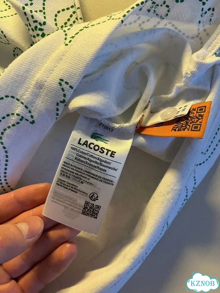 Поло футболка Lacoste белое с полосками фото 8