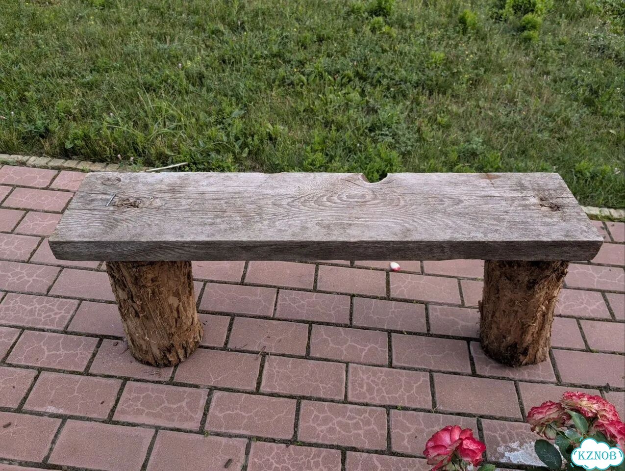 Скамейка деревянная бу фото 1